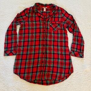 Victoria’s Secret Holiday Plaid Sleepshirt